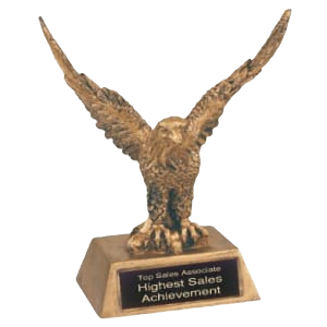 Antique Gold Eagle Resin