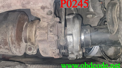 P0245 Fehlercode Turbolader WASTEGATE MAGNET A LOW