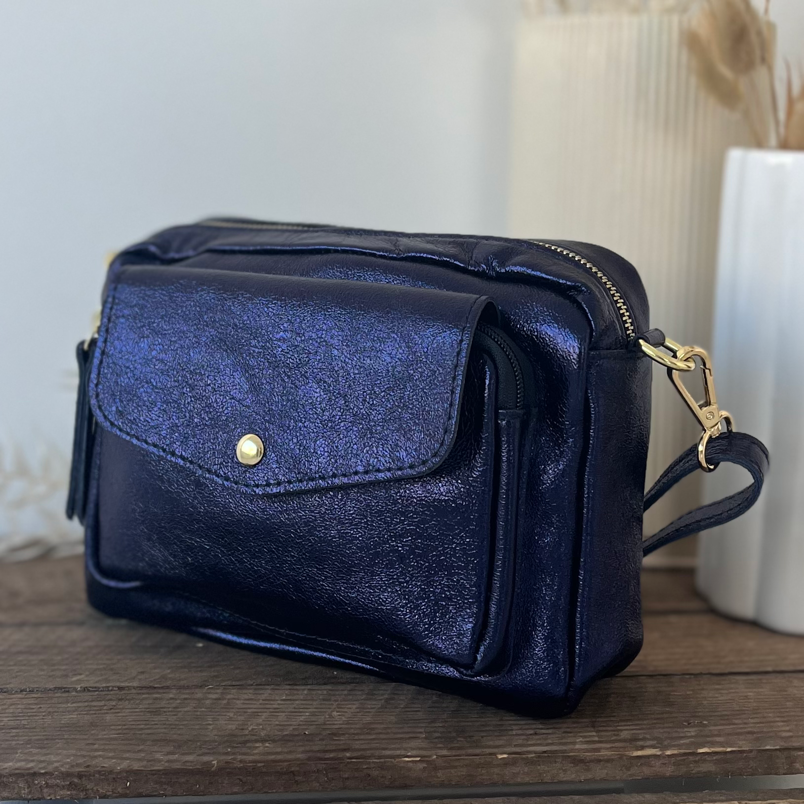Sac bandoulière Cali bleu