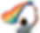 Person holding rainbow LGBTQ+ pride flag
