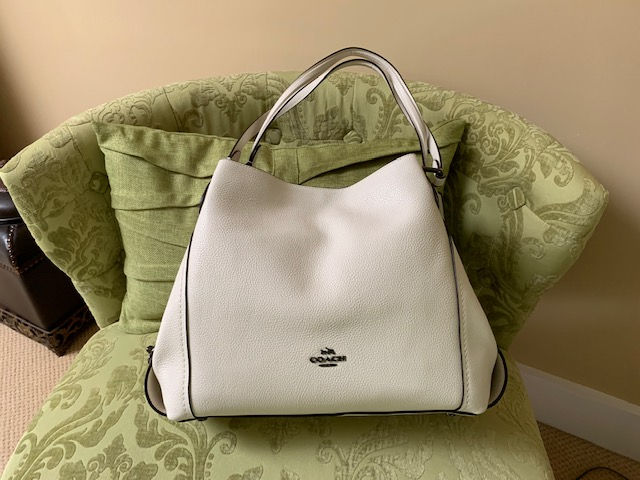 Coach White Studded Purse