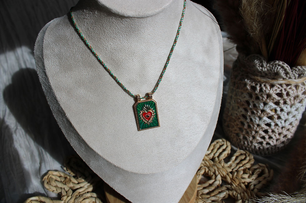 Miniaturbild: Boho Halskette bunt