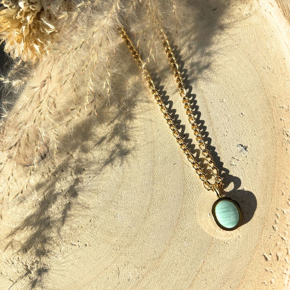 Miniaturbild: 18K vergoldete Amazonit-Kette