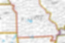 USA county color map