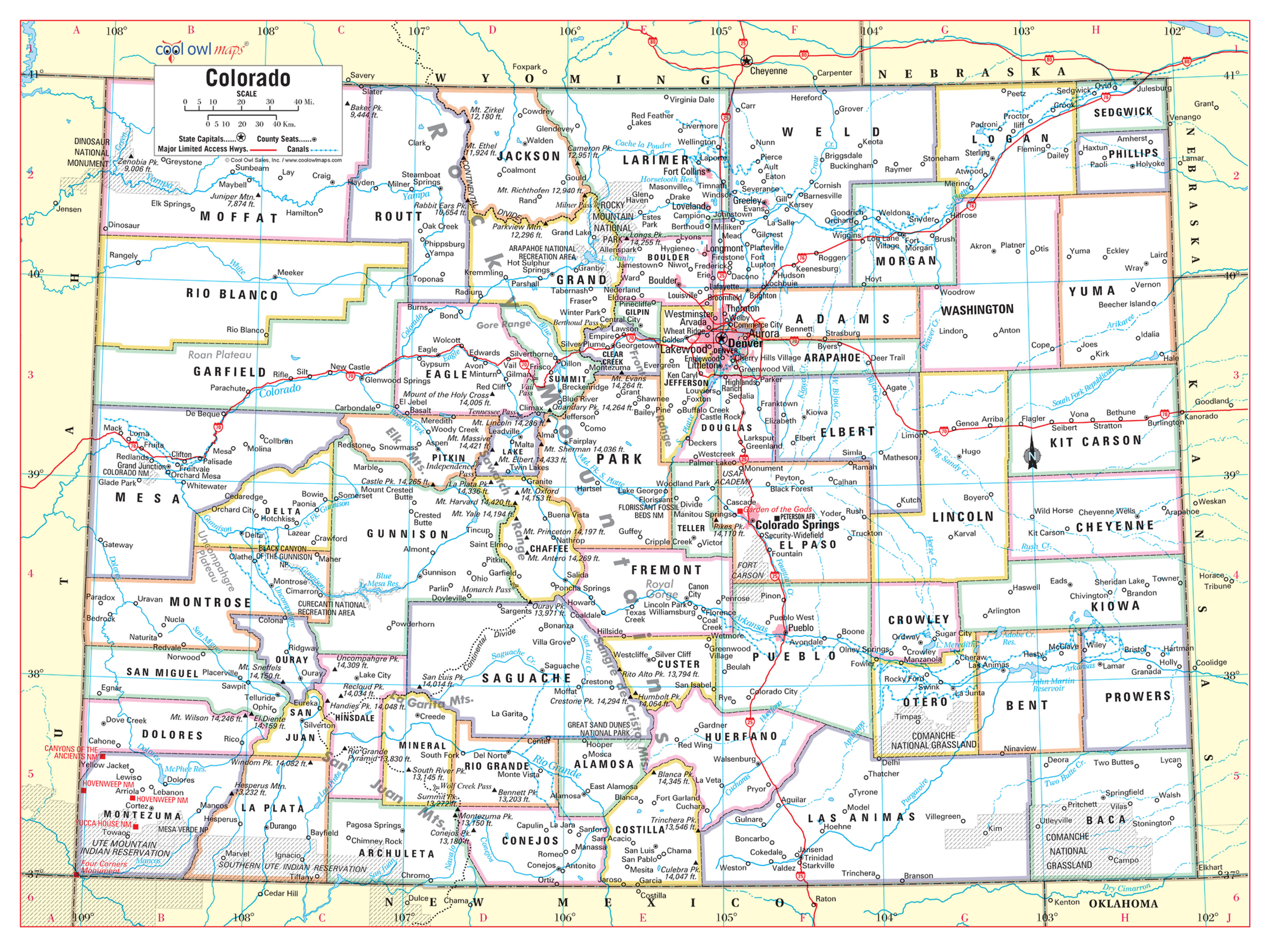 Colorado State Map