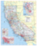California state map