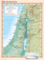 Palestine in New Testament Times Bible Wall Map