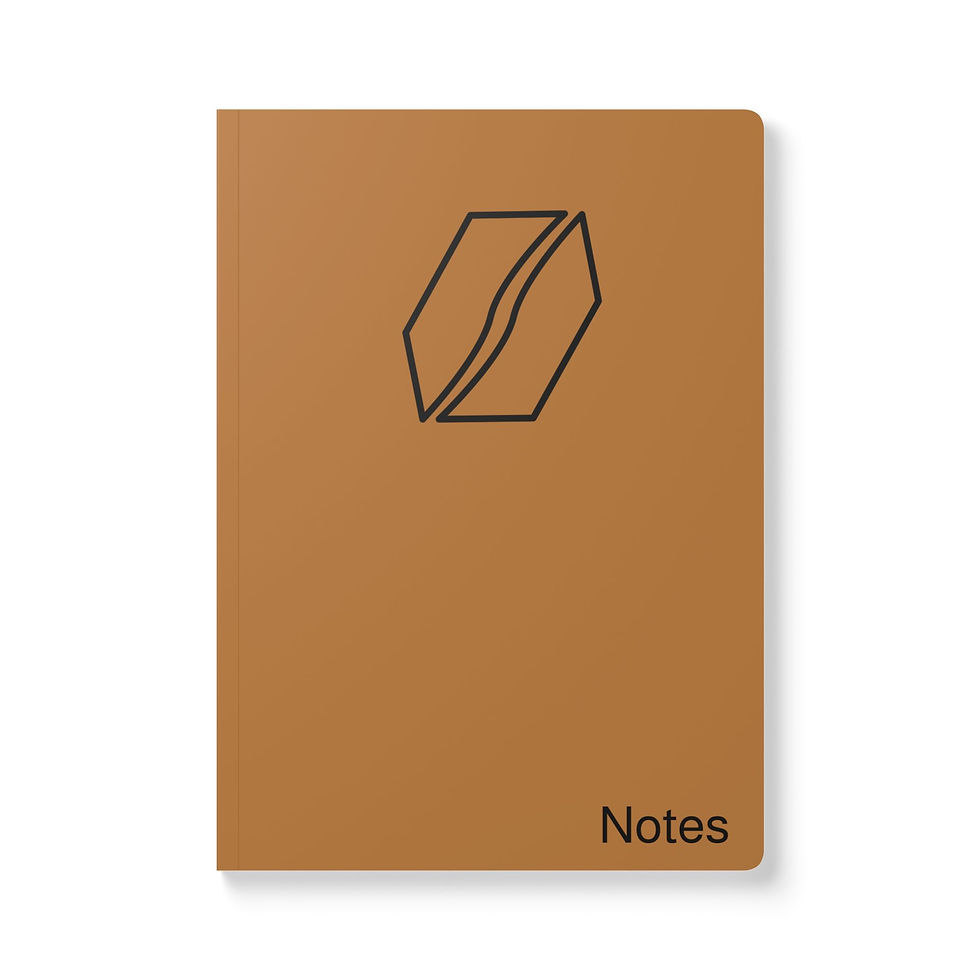 Coffee Theme Brown Softcover Journal 