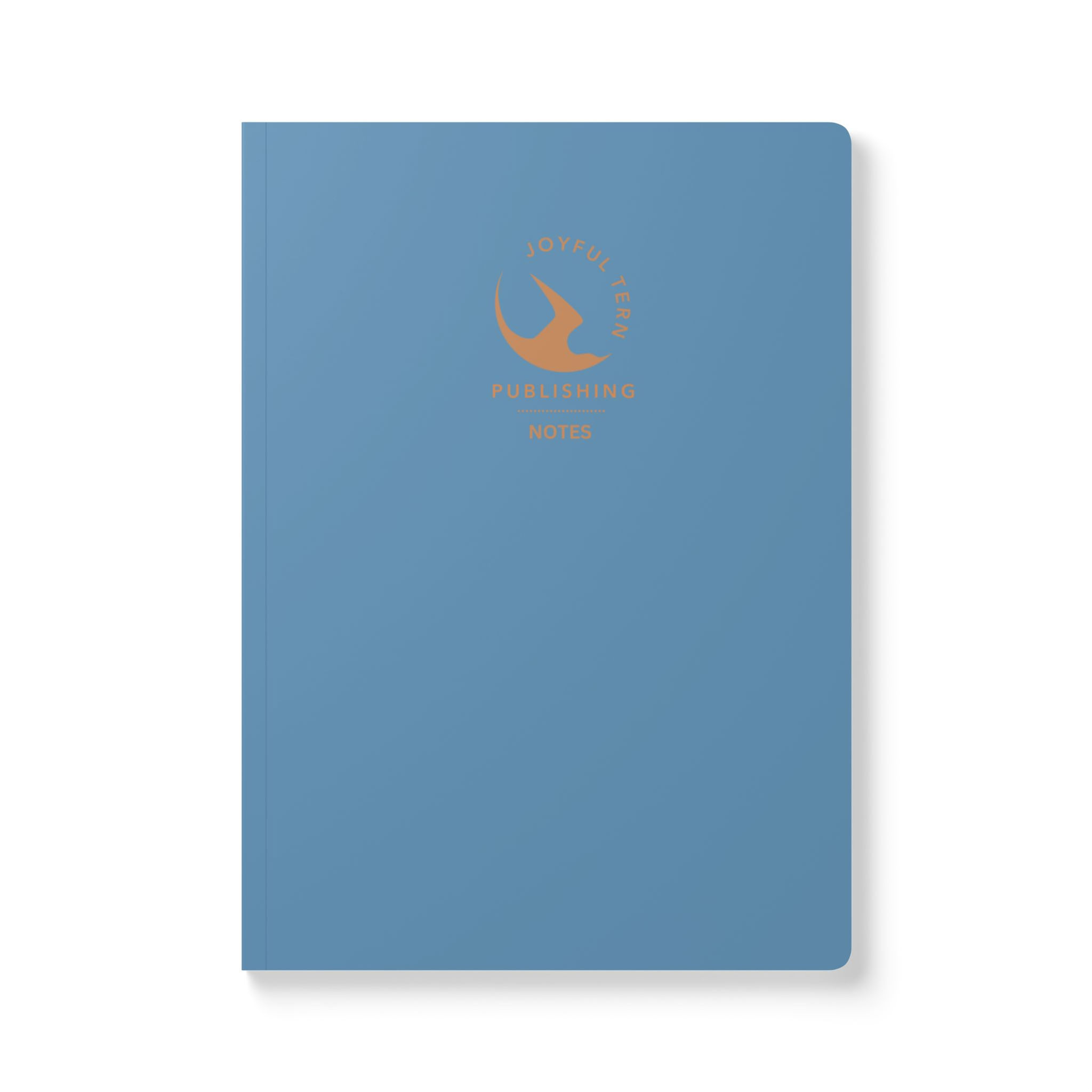 Blue Notebook Soft Cover Journal by Joyful Tern