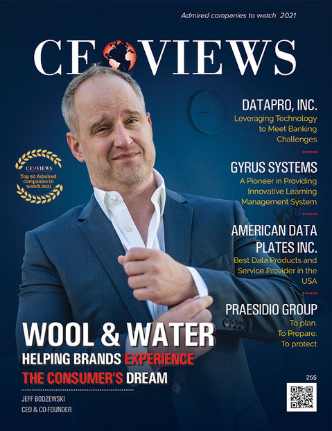 2022 CEO Views cover story profiling Jeff Bodzewski and Wool & Water for Web3 Metaverse Retail AR and AR Commerce innovations.Tech