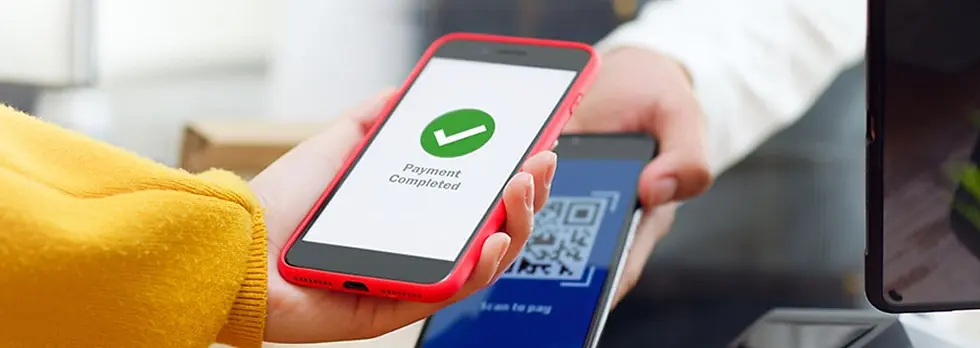 Infographic explaining Apple Pay, Google Pay, tap-to-pay, and mobile payment security basics for wireless dealers