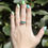 Thumbnail: Apatite and White Spinel Silver Ring