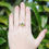 Thumbnail: Peridot and White Topaz Silver Ring