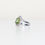 Thumbnail: Peridot and White Spinel Silver Ring