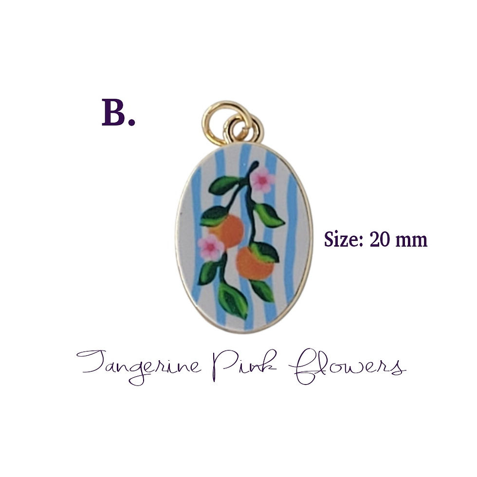 Thumbnail: Hand Painted Charms in Gold