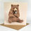 Thumbnail: Needle Felted Bear and Bird - Greeting Card