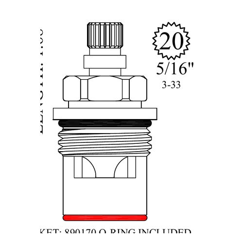 LF452612 Ceramic Unit 5/16 20PT