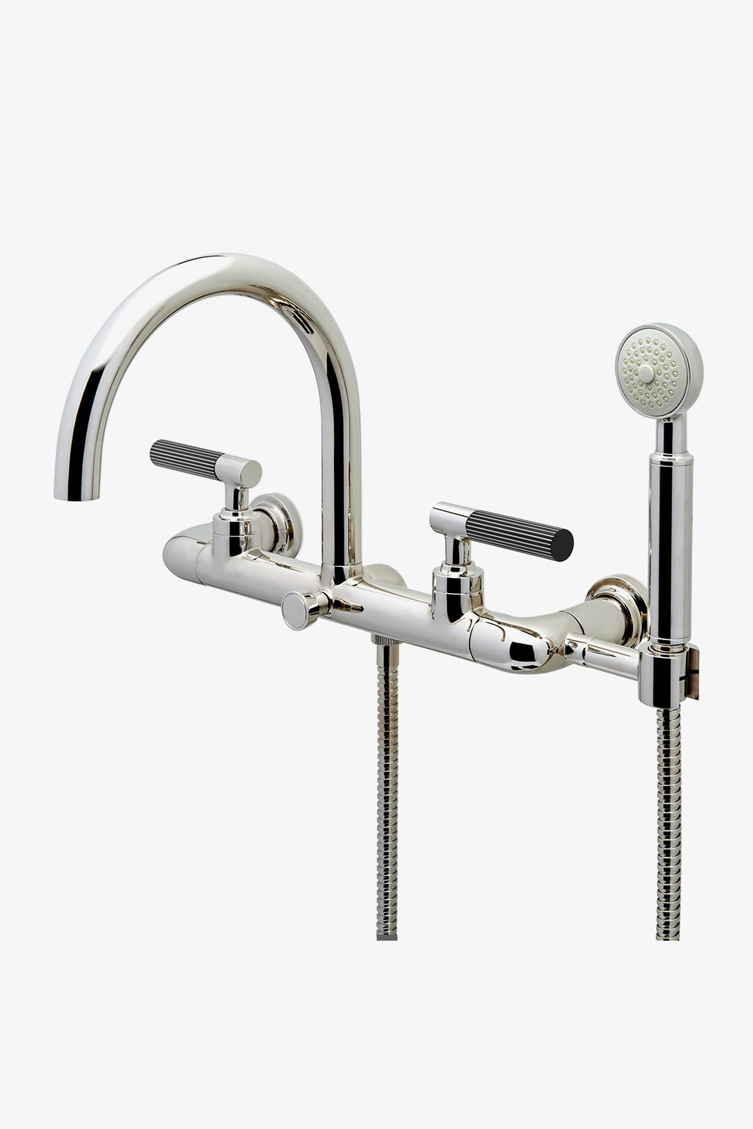 BXT17E Bond Union Wall Mounted Exposed Tub Filler with Handshower and Guilloche