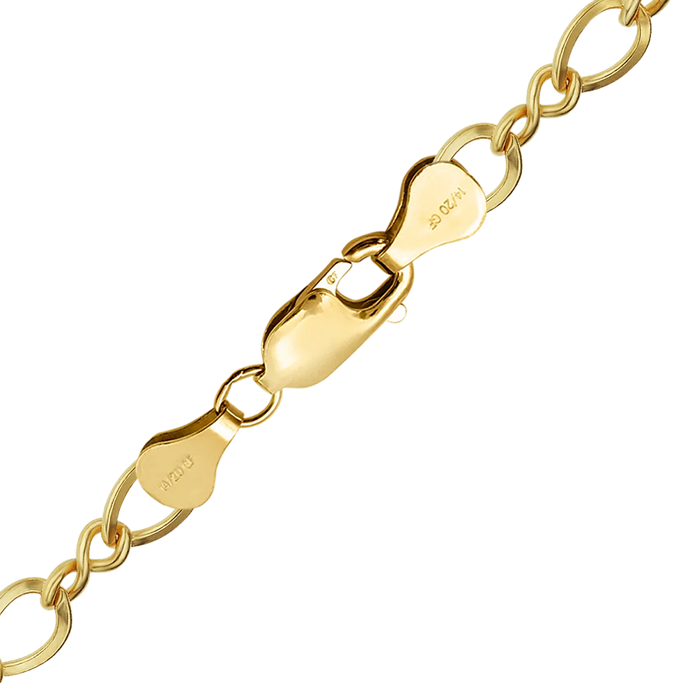 Thumbnail: Figure Eight Anklet in 14K Gold-Filled (2.30 mm - 5.50 mm)