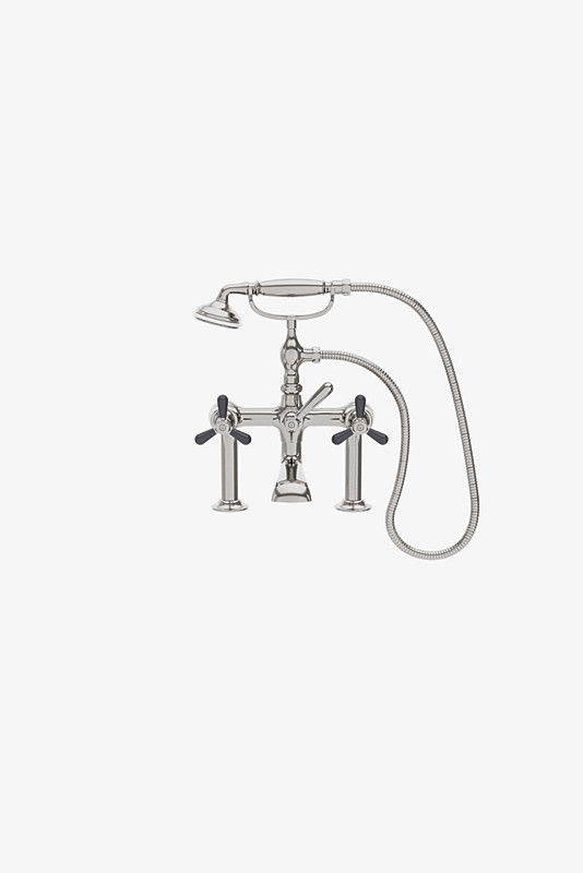 Thumbnail: RRXT40 Riverun Deck Mounted Exposed Tub Filler with Handshower and Two-Tone Tri-