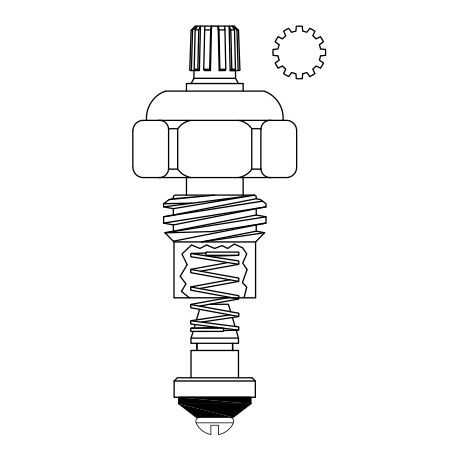 LF262211 FISHER STEM 2000-0000R