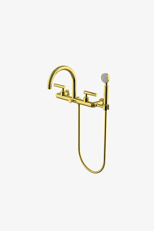 Thumbnail: BXT190 Bond Solo Wall Mounted Exposed Tub Filler with Handshower and Straight Le