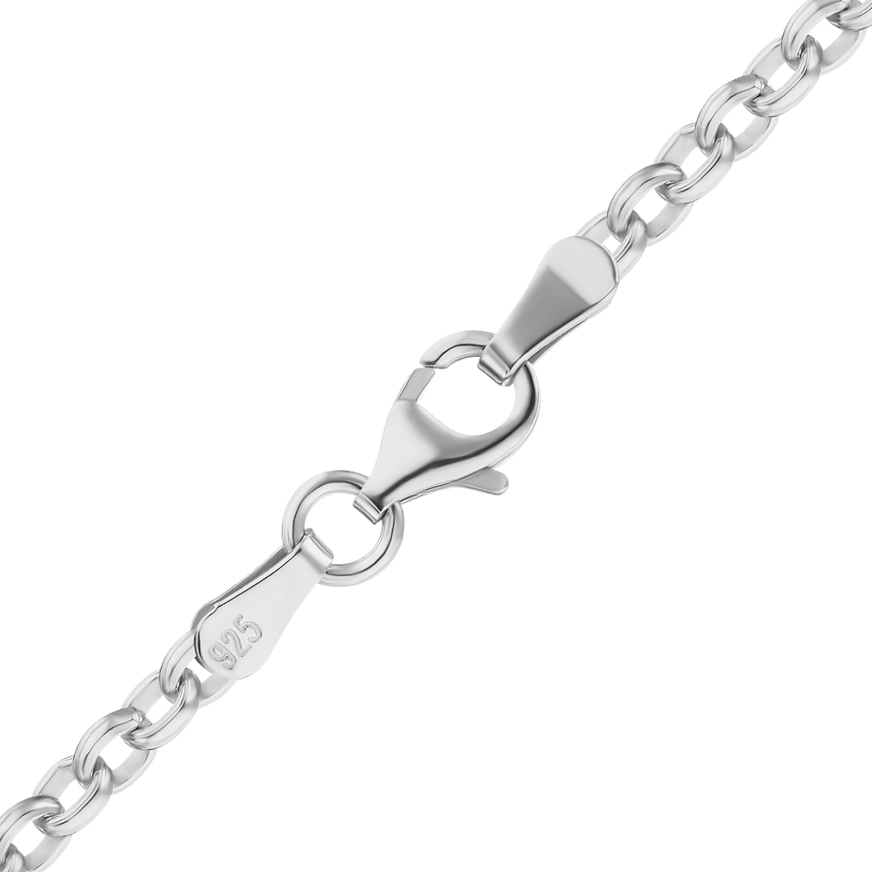 Thumbnail: Domed Rolo Necklace in Sterling Silver (1.60 mm - 3.00 mm)