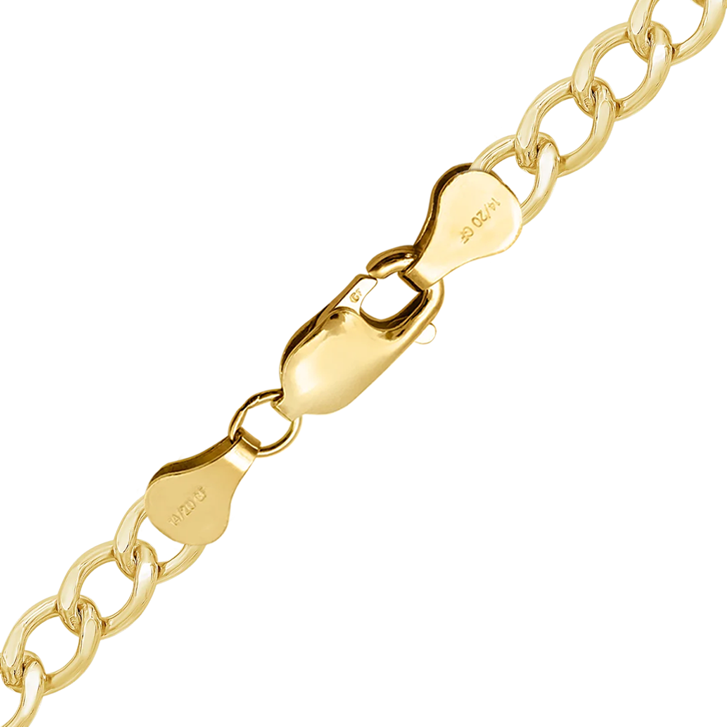 Light Flat Curb Necklace in 14K Gold-Filled (4.30 mm - 10.80 mm)