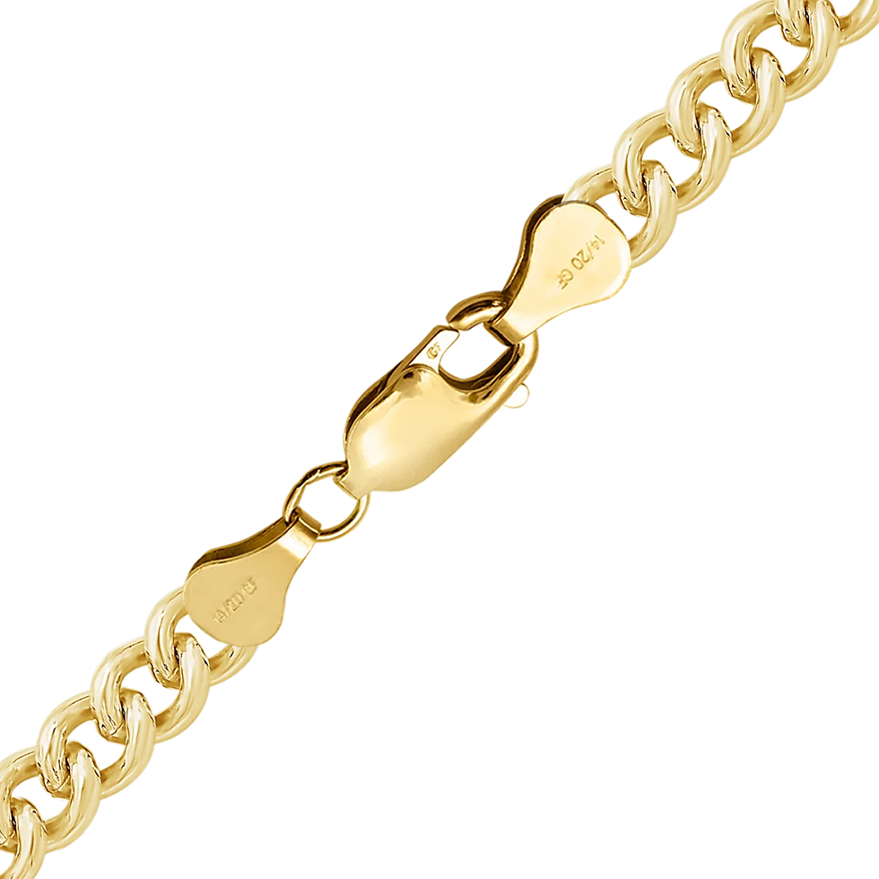 Thumbnail: Round Tall Curb Bracelet in 14K Gold-Filled (1.50 mm - 6.50 mm)