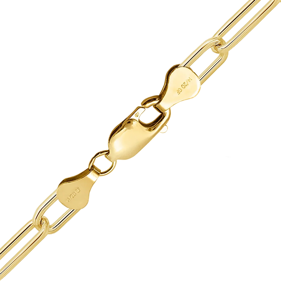 Thumbnail: Elongated Cable Necklace in 14K Gold-Filled (1.30 mm - 4.60 mm)