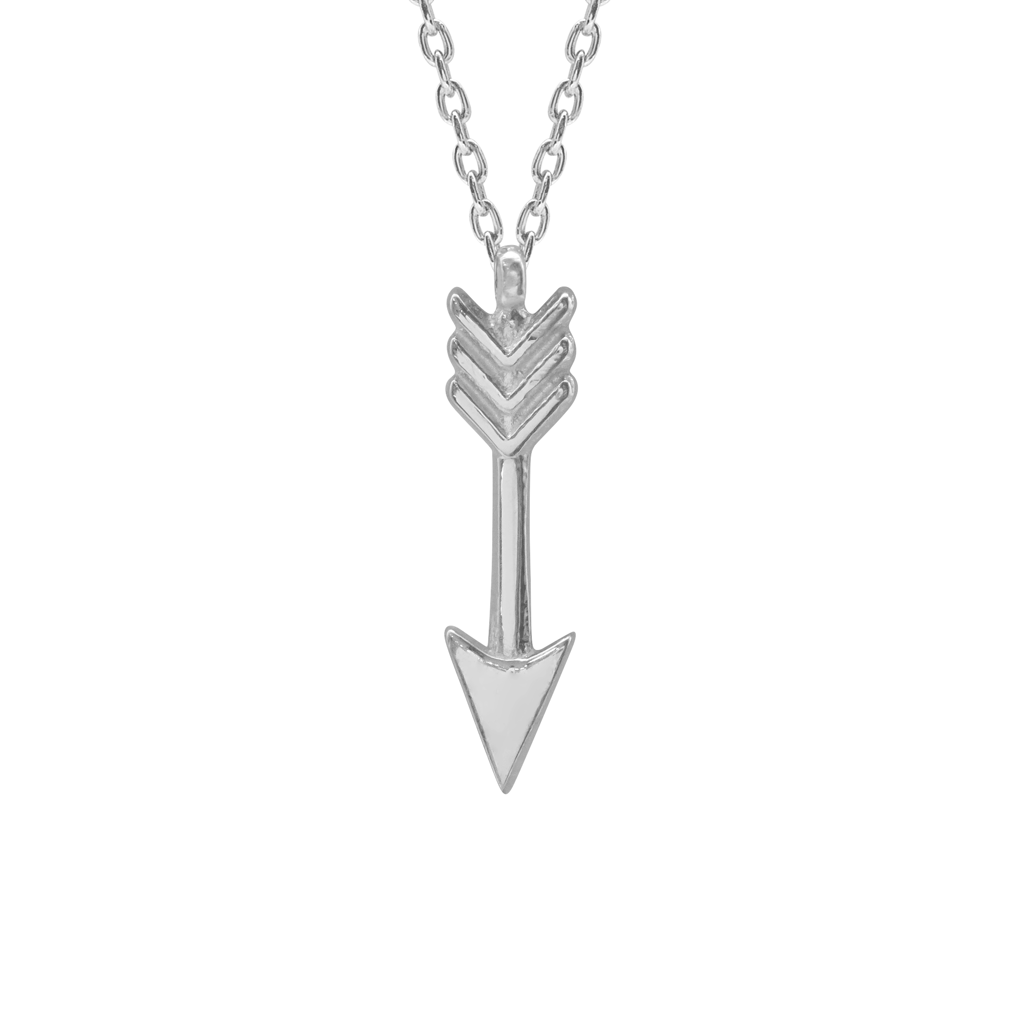 Sterling Silver Arrow Necklace in Sterling Silver (21 x 5 mm)