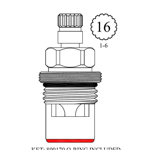For Mountain Plumbing LF456381 Ceramic Unit W/ Central Broach