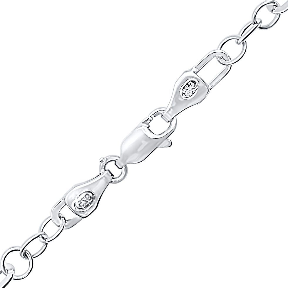 Thumbnail: Alternating Paperclip Cable Necklace in Sterling Silver (3.50 mm - 5.00 mm)