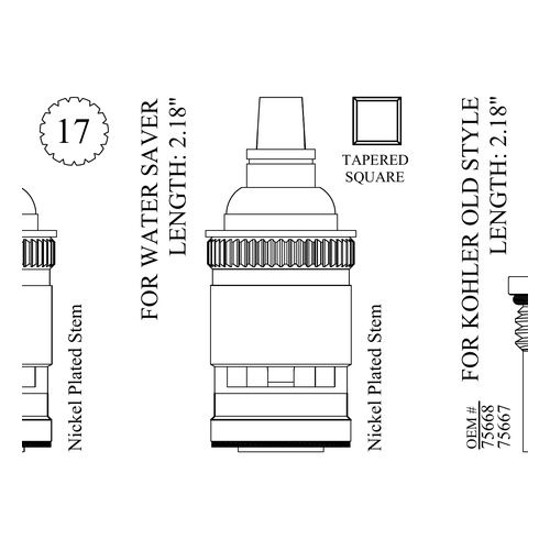 For Water Decor LF461331 Saver Ceramic Unit