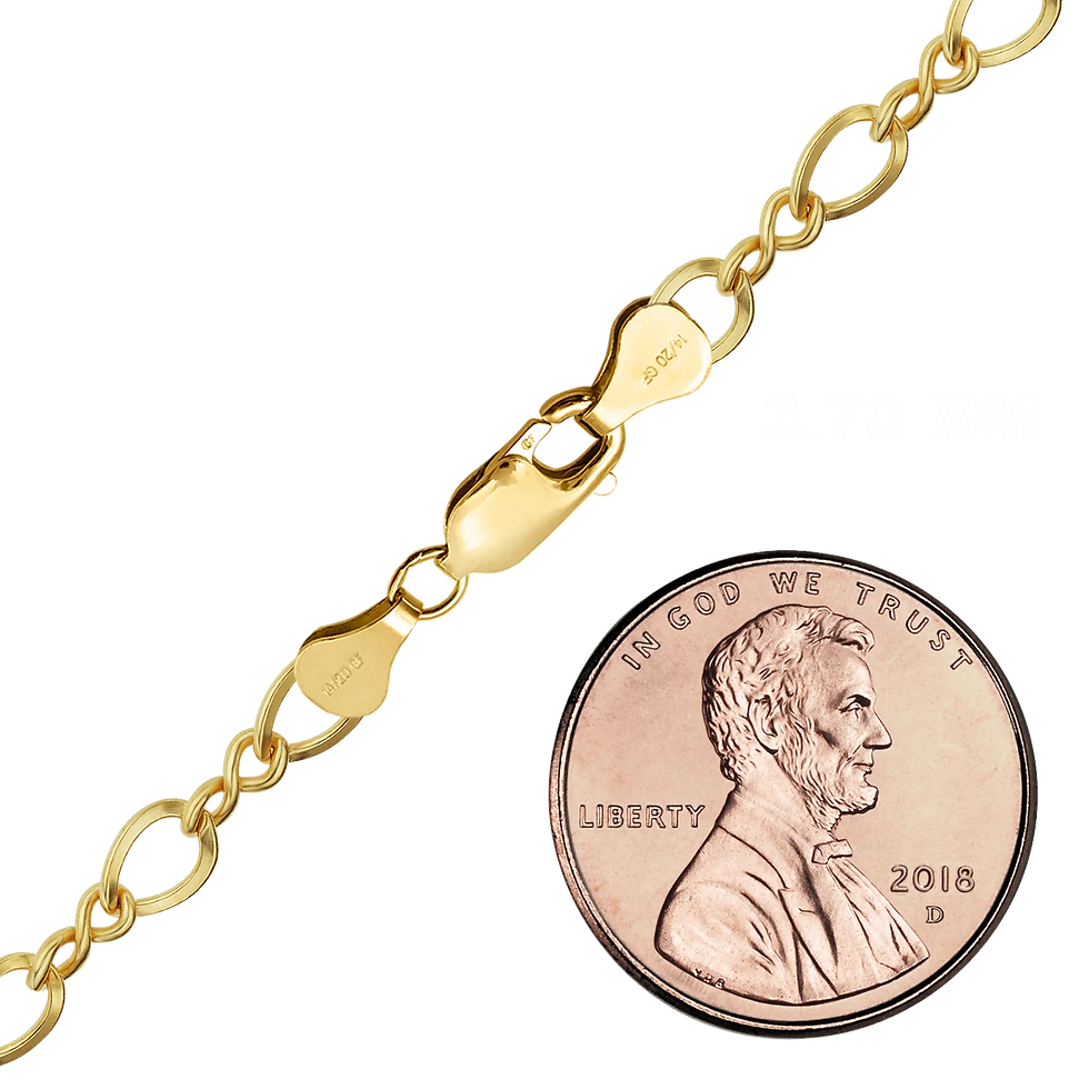 Thumbnail: Figure Eight Necklace in 14K Gold-Filled (2.30 mm - 5.50 mm)