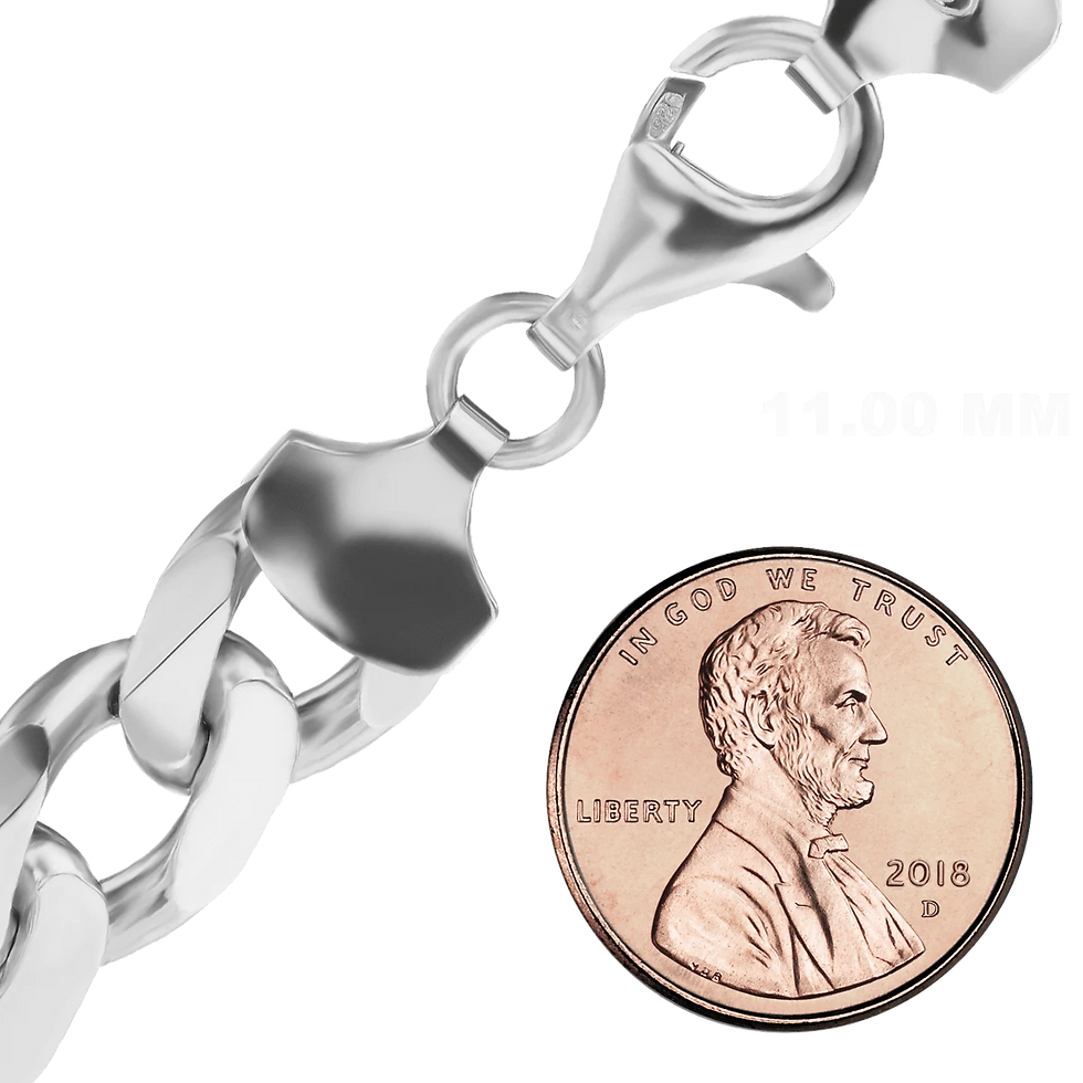 Thumbnail: Classic Curb Necklace in Sterling Silver (1.50 mm - 11.00 mm)
