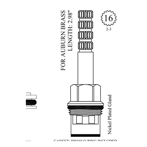For Auburn Brass LF465451 W/s Ceramic Unit