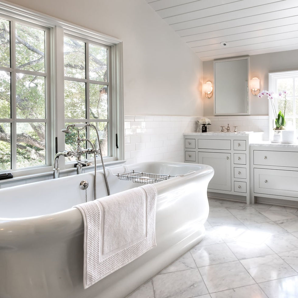 Thumbnail: HGXT40 Highgate Deck Mounted Exposed Tub Filler With Handshower and Metal Cross