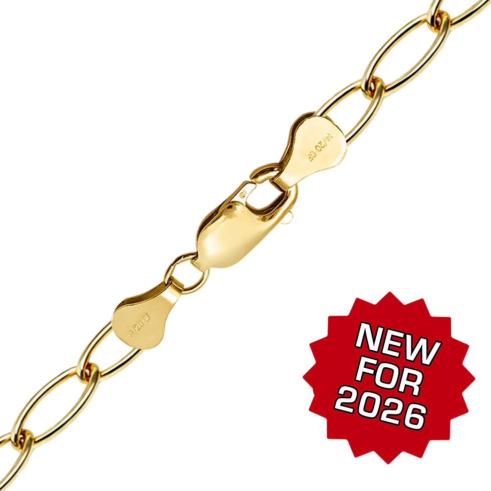 Thumbnail: Light Elongated Cable Bracelet in 14K Gold-Filled (3.60 mm)