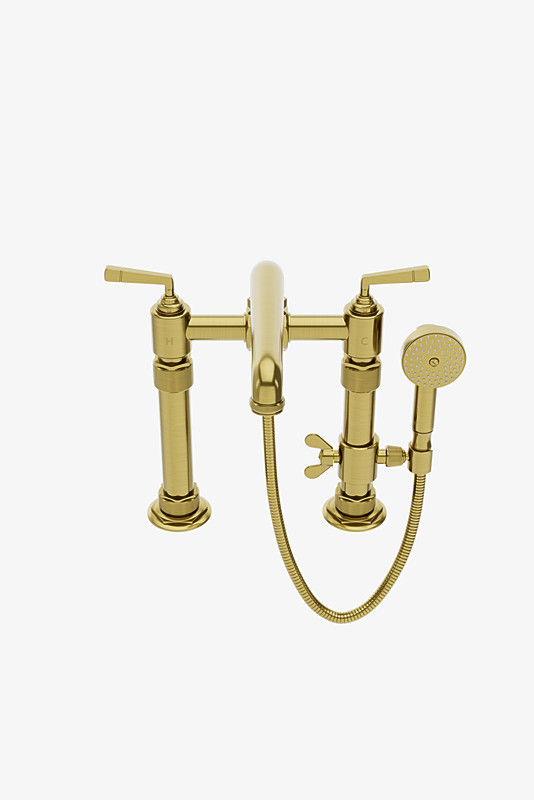 Thumbnail: RWXT50 R.W. Atlas Exposed Deck Mounted Tub Filler with Handshower and Lever Hand