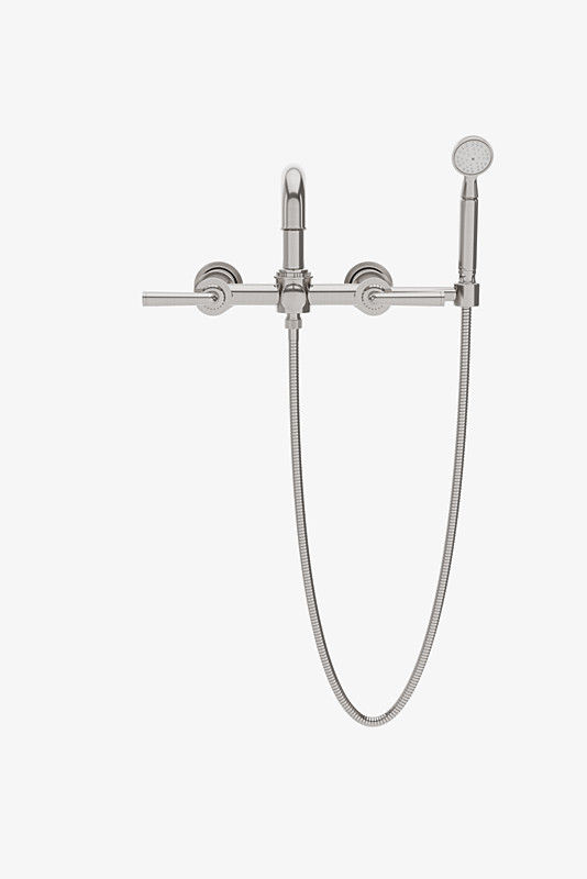 Thumbnail: CXT111 Henry Chronos Wall Mounted Exposed Tub Filler with Handshower and Lever H