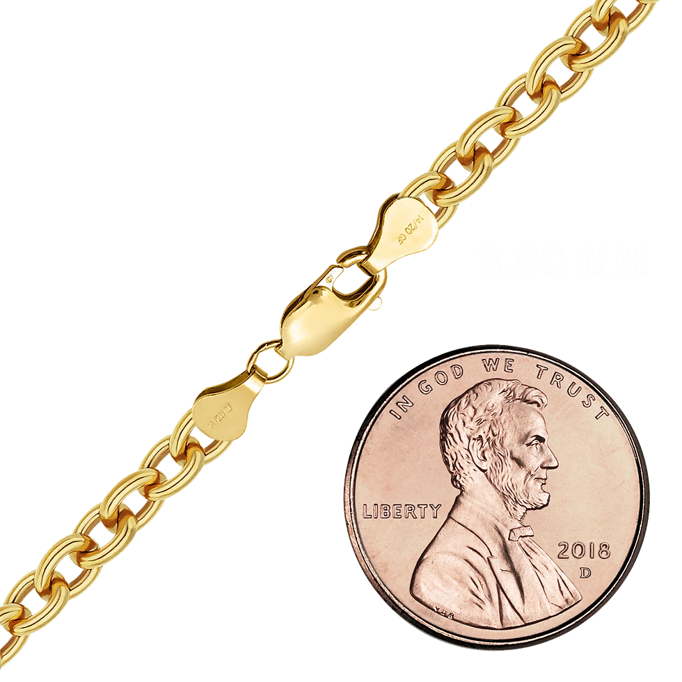 Thumbnail: Heavy Round Cable Necklace in 14K Gold-Filled (1.00 mm - 6.50 mm)
