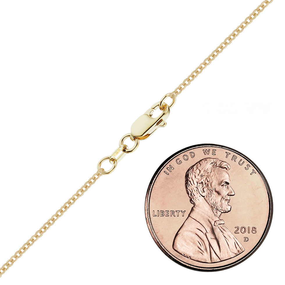Thumbnail: Heavy Round Cable Necklace in 14K Gold-Filled (1.00 mm - 6.50 mm)