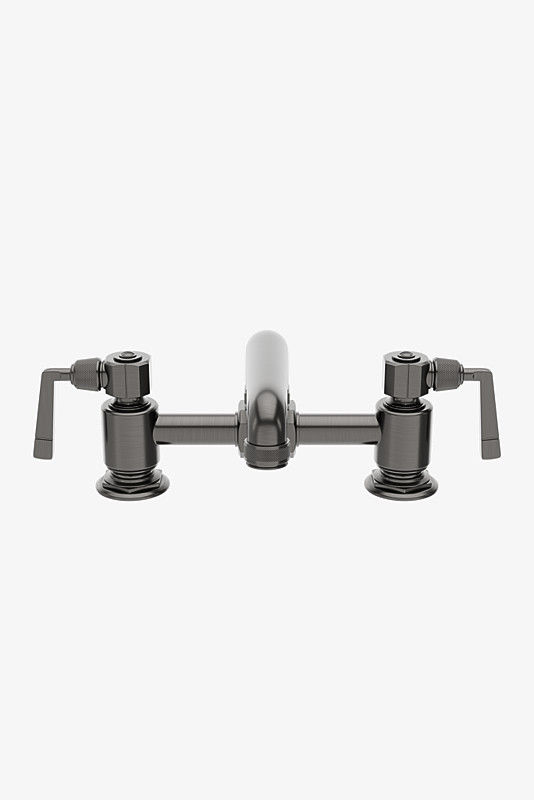 Thumbnail: RWLS50 R.W. Atlas Bridge Two Hole Lavatory Faucet with Lever Side Mount Handles