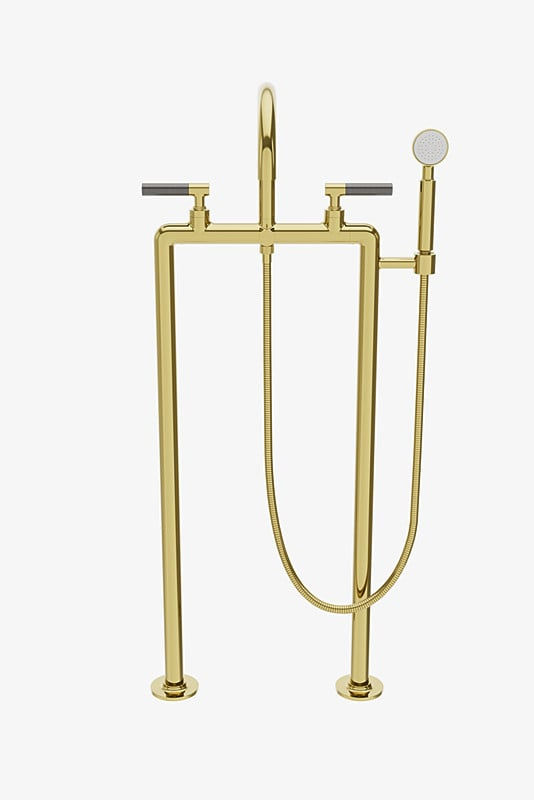 Thumbnail: BXT37B Bond Tandem Series Floor Mounted Exposed Tub Filler with Handshower and