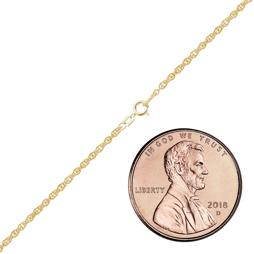 Thumbnail: Solid Gold Classic Machine Rope Bracelet in 14K Yellow Gold (0.80 mm - 2.00 mm)