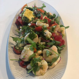 Lime Coriander Prawn Salad