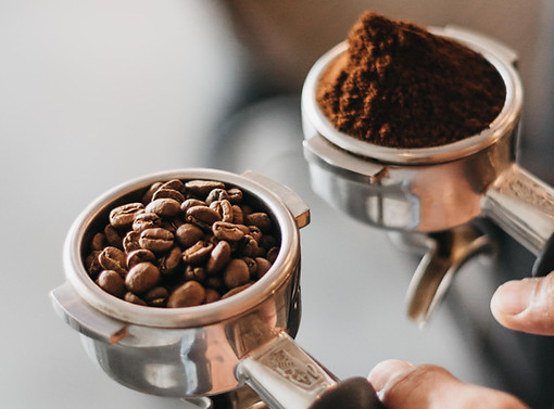 Barista making coffee