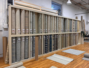 Elizabeth Eakin Rug Roll Display