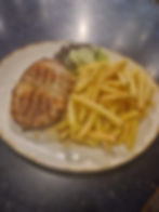 Schweine Steak gegrillt